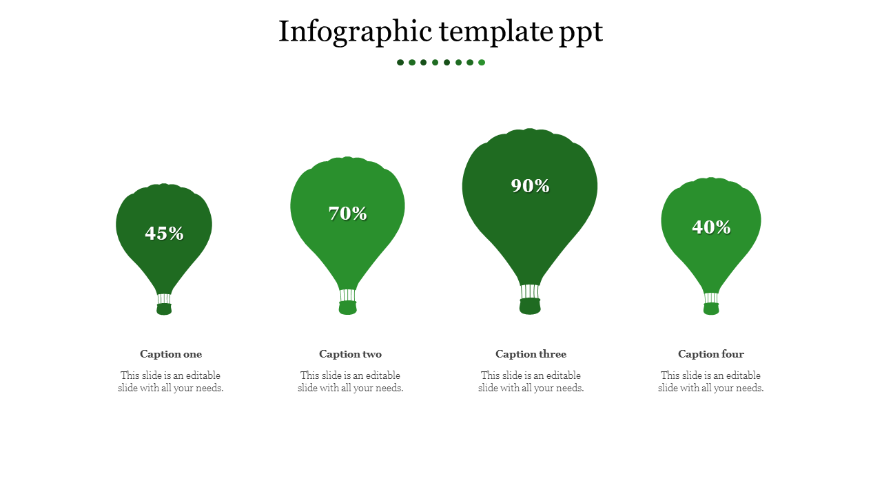 infographic template ppt-Green